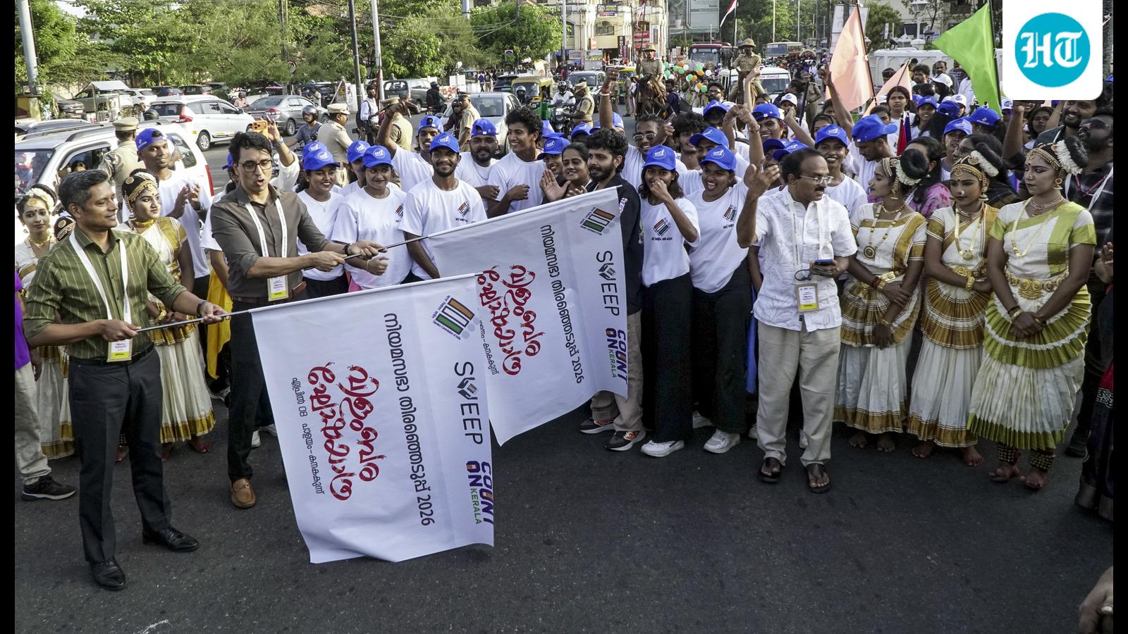 केरल में मतदान दिवस की तैयारियां जोरों पर