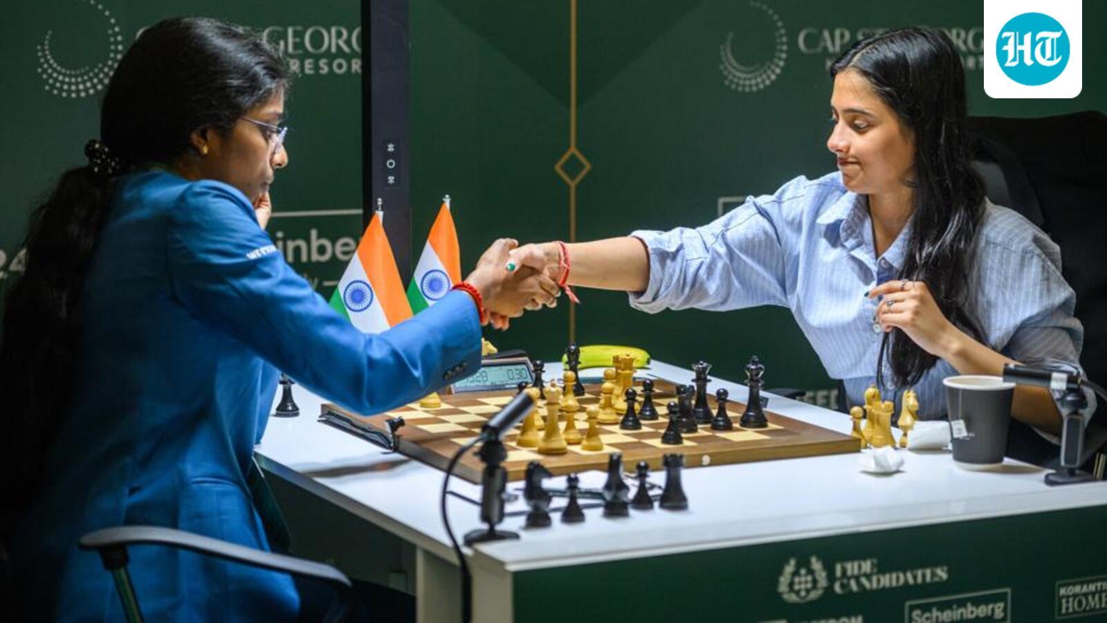 वैशाली ने दिव्या को पछाड़ा, संयुक्त पहले स्थान पर बरकरार